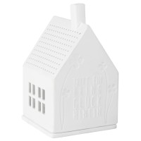 Lichthaus "LIVING - Tritt ein bring Glück hinein" (Weiß) von räder Design