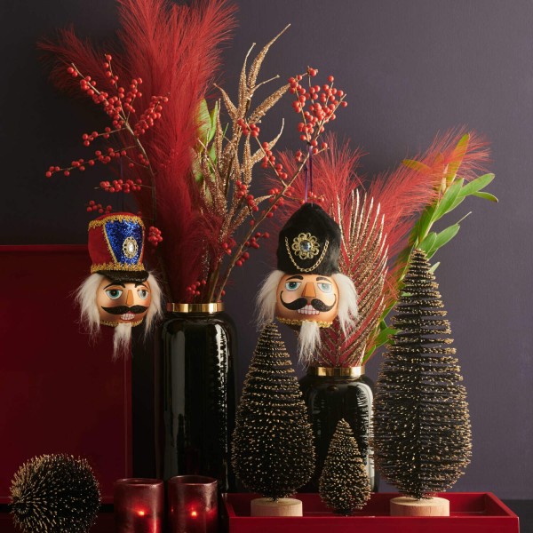 Weihnachtsanhänger mit Glitzer "Seoul" (Schwarz) von Gift Company