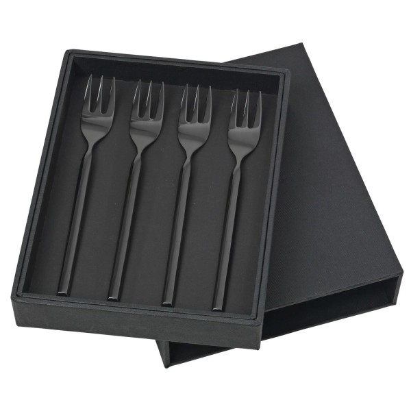 Kuchengabel-Set "Tvis" - 4 tlg. (Titanium Black) von Broste Copenhagen