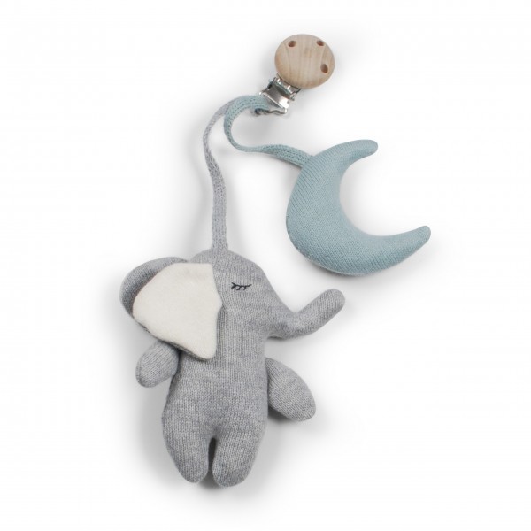 Kinderwagen-Spielzeug "Elefant" (Cloud Blue) von SAGA Copenhagen