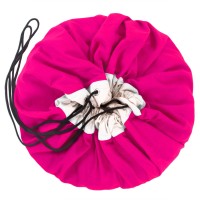 2-in-1 Aufräumsack in strahlendem Fuchsia