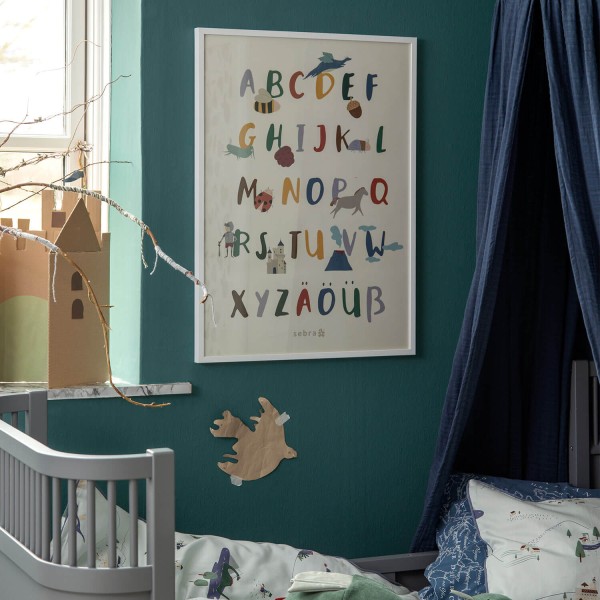Poster "Alphabet" - 70x50 cm (Bunt) von sebra