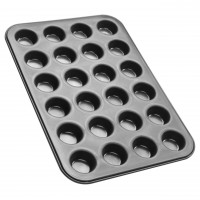 Zenker 24er-Mini-Muffinform "Black Metallic"-1