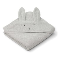 Baby-Handtuch mit Kapuze "Albert Hase" (Dumbo Grey) von Liewood