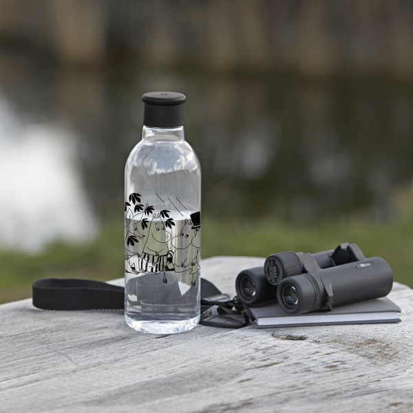 Trinkflasche "DRINK-IT - Moomin" - 750ml (Schwarz) von Stelton Rig-Tig