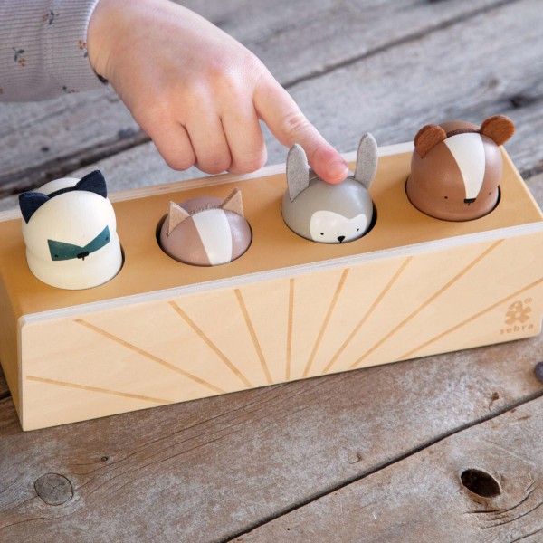 Pop-up Spielzeug aus Holz "Woodland" von sebra