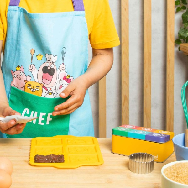 Kinderschürze aus Bio-Baumwolle (Bunt) von Chefclub Kids Kinderschürze aus Bio-Baumwolle (Bunt) von Chefclub Kids