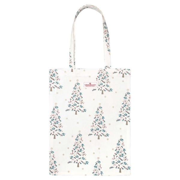 GreenGate Baumwolltasche "Lucie Xmas" - 34x45 cm (Weiß)
