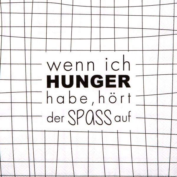 Servietten "DINING - Wenn ich Hunger habe" von räder Design