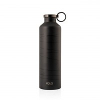equa Trinkflasche "Basic-Mr. Matt" (Schwarz), 680ml