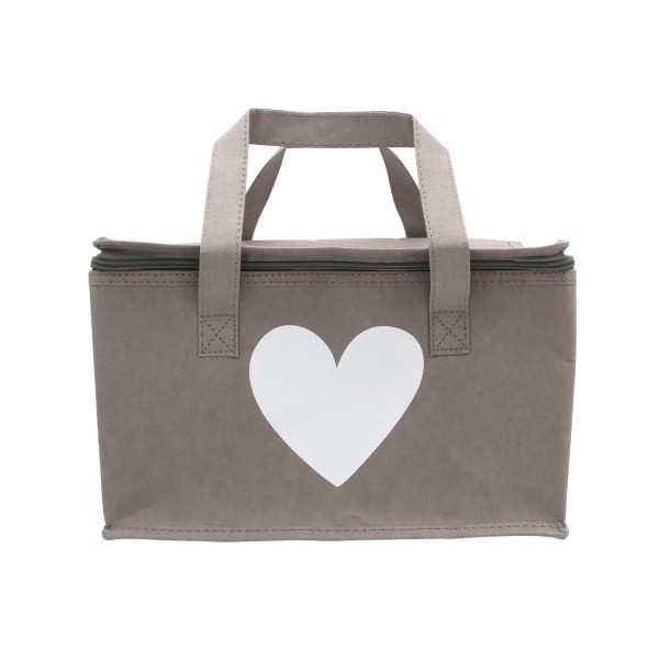 Kühltasche "Herz" - 30x18x22 cm (Grau) von Eulenschnitt