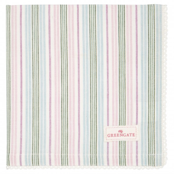 GreenGate Stoffserviette mit Spitze "Edda" (White)