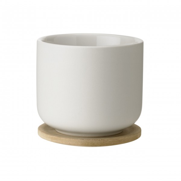 Stelton Teebecher mit Untersetzer "Theo" (Sand)