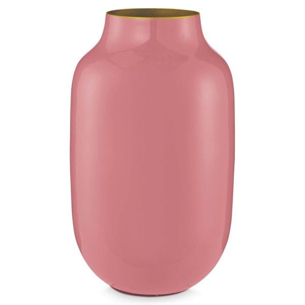 Pip Studio Vase aus Metall - 14cm (Rosa)