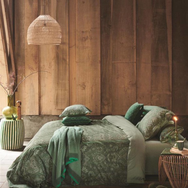 Pip Studio Bettwäsche-Set "Kyoto Nights" - 135x200 cm & 80x80 cm (Grün)