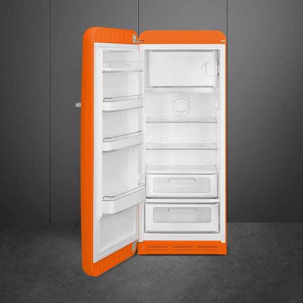 smeg Kühlschrank "50's Retro Style" FAB28 (Orange) Tür links