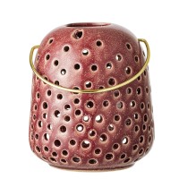 Bloomingville Joëlle Lantern, Red, Stoneware