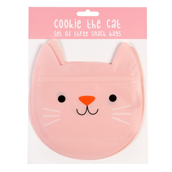 Snackbeutel "Cookie the Cat" von Rex LONDON - 3er-Set