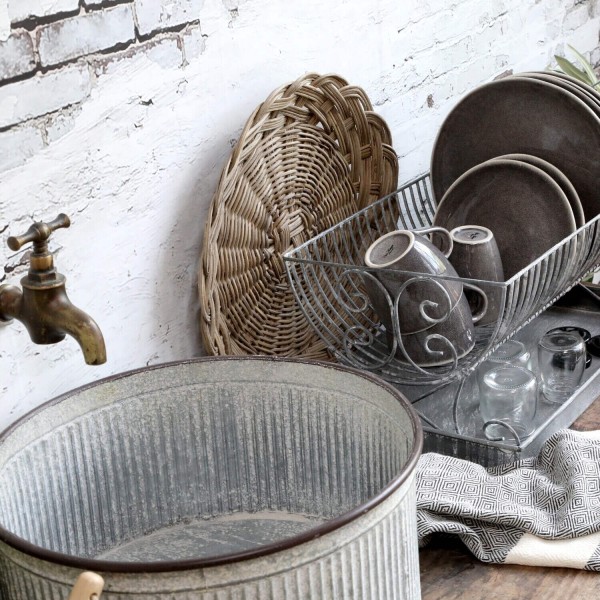 Frühstücksteller "Calais" - 20cm (Kohle) von Chic Antique
