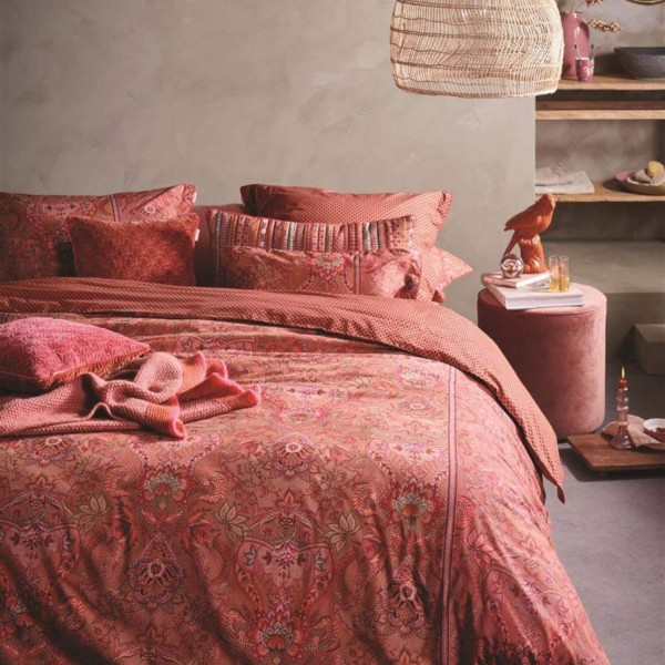 Pip Studio Bettwäsche-Set "Kyoto Nights" - 135x200 cm & 80x80 cm (Pink)