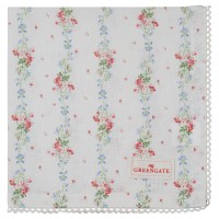 Greengate Stoffserviette mit Spitze "Sinja" (White)