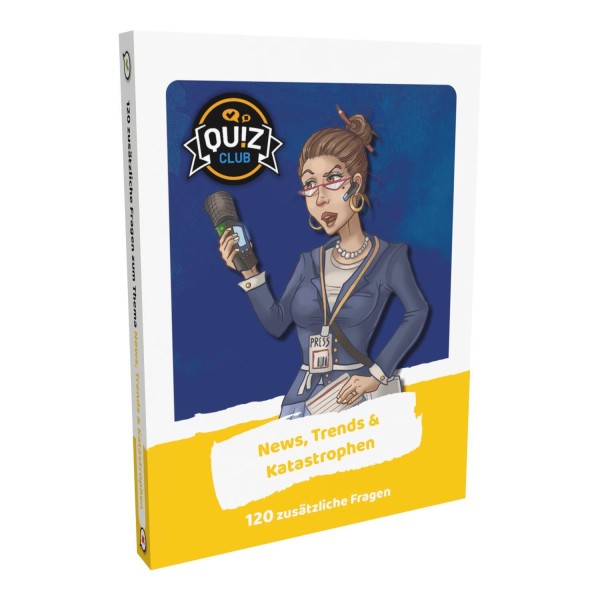 Gesellschaftsspiel Erweiterung "Quiz Club - Charakter Pack News, Trends & Katastrophen" von Funtails