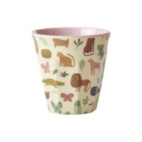 rice Melamin Kinderbecher "Sweet Jungle - S (Pink)