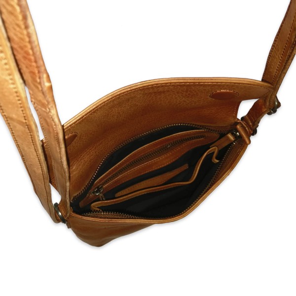 Sticks and Stones Tasche "Athens Bag" (Yellow Ocher) - Pflanzlich gegerbtes Rindsleder