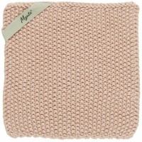 Ib Laursen Topflappen gestrickt "Mynte" - 22x22cm (Coral Almond)