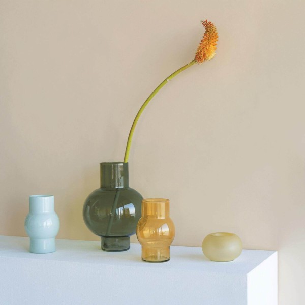 Glas-Teelichthalter "Bubble" - ø10cm (Creme) von Urban Nature Culture