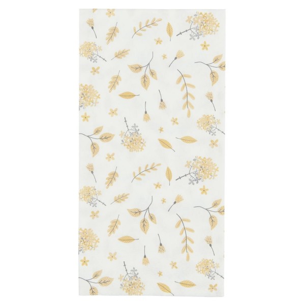 Ib Laursen Serviette "Leafes" - 16 Stück (Gelb)