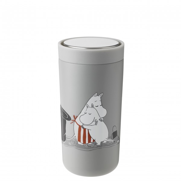 Stelton Thermobecher "To-Go Click" - 400 ml (Hellgrau Moomin)