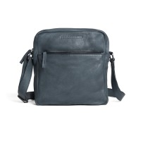 Sticks and Stones Tasche "Orlando" (Slate Blue) - Pflanzlich gegerbtes Rindsleder