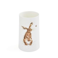 Vase "Hare & Bee" - 9,5x17 cm (Weiß) von Wrendale