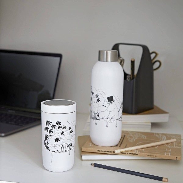 Trinkflasche "Keep Cool - Moomin" - 750ml (Soft White) von Stelton