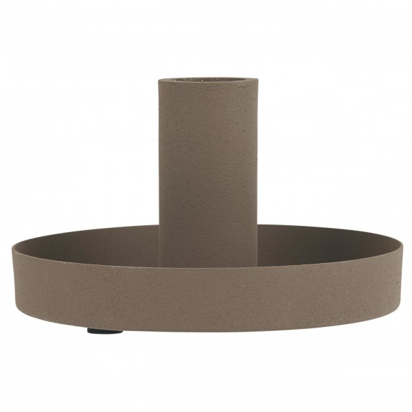 Ib Laursen Kerzenhalter - Rund ø 11 cm (Milky Brown)