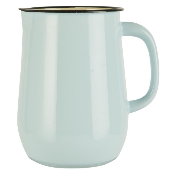 Ib Laursen Kanne aus Emaille (Hellblau/Creme)