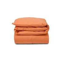 Bettdeckenbezug aus Baumwollpopeline - 135x200cm (Peach Melon Striped) von Lexington