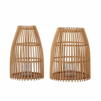 Bloomingville Rattan-Laterne "Cawo" im 2er-Set (Natur)