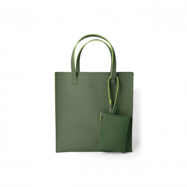 Shopper mit Pouch "Moos" (Grün) von Remember