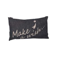 Kissenhülle "Silvretta - make a wish" - 50x30 cm (Anthrazit) von David Fussenegger