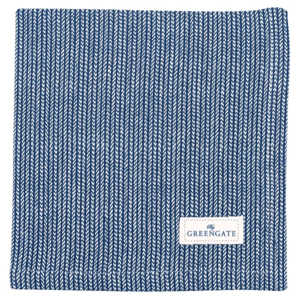 GreenGate Stoffserviette "Alicia" - 40x40 cm (Dark Blue)