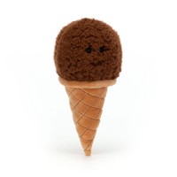 Jellycat Kuscheltier Eis "Irresistible Ice Cream Chocolate" - 18cm (Braun)