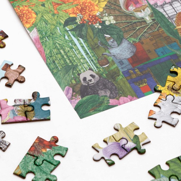 Puzzle "In 50 Pflanzen um die Welt" von Laurence King Puzzle "In 50 Pflanzen um die Welt" von Laurence King
