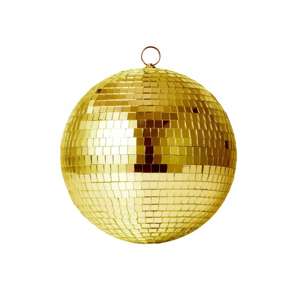 Hingucker für jeden Raum - Diskokugel in Gold