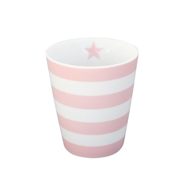 Krasilnikoff - Happy Mug "Stripes" (Rosa)