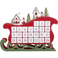 GreenGate Adventskalender Schlitten "Leonora" (Rot)