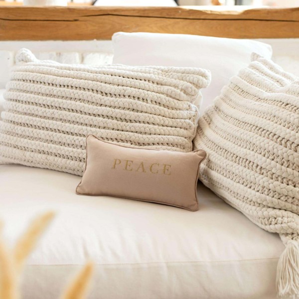 Traumkissen "Peace" - 33x17 cm (Beige) von räder Design