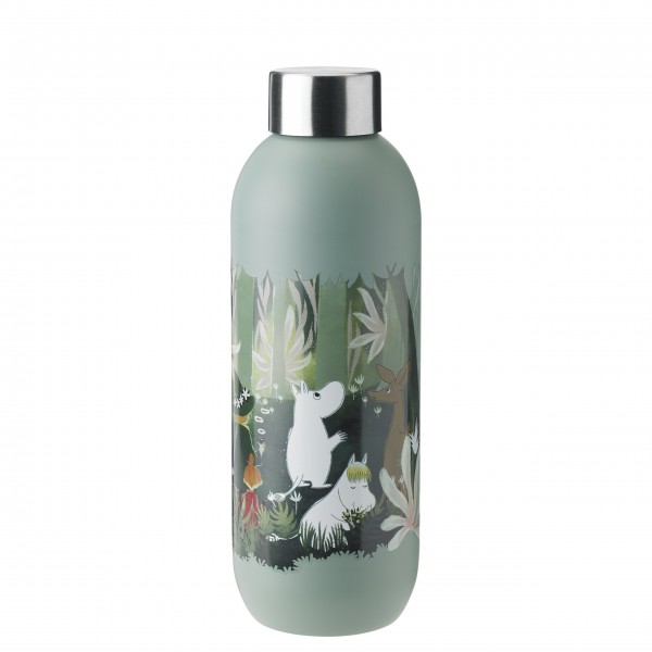 Stelton Trinkflasche "Keep Cool - Moomin" - 0,75l (Dunkelgrün)