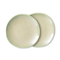 Frühstücksteller "70s ceramics" im 2er-Set (Pistachio) von HKliving